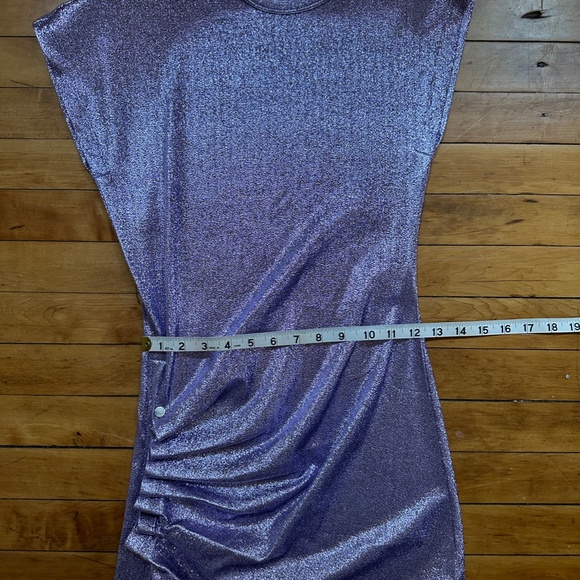 Paco Rabbane Purple Glitter Dress - Picture 4 of 6